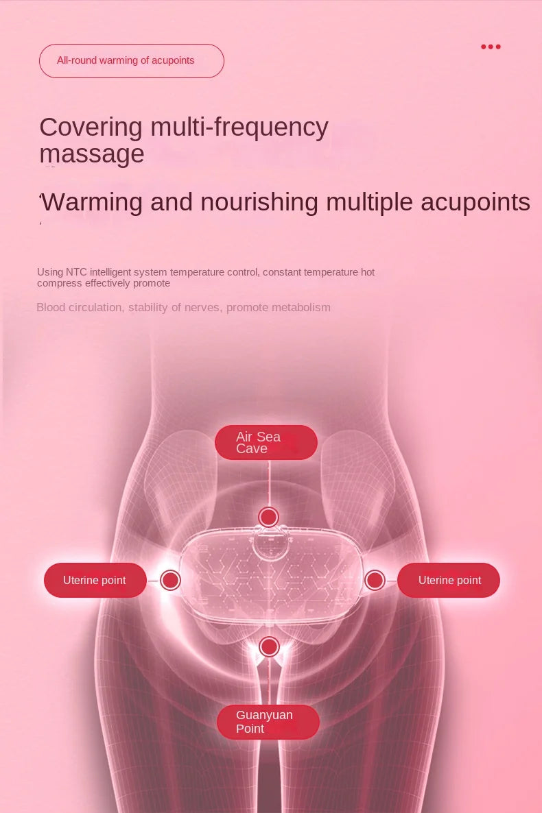 Massage Belt, Girl's Warm Palace Belt, Warm Belly Warmer, Palace Warmer, Warm Abdominal Physiotherapy Instrument, Waist Menstruation Massager