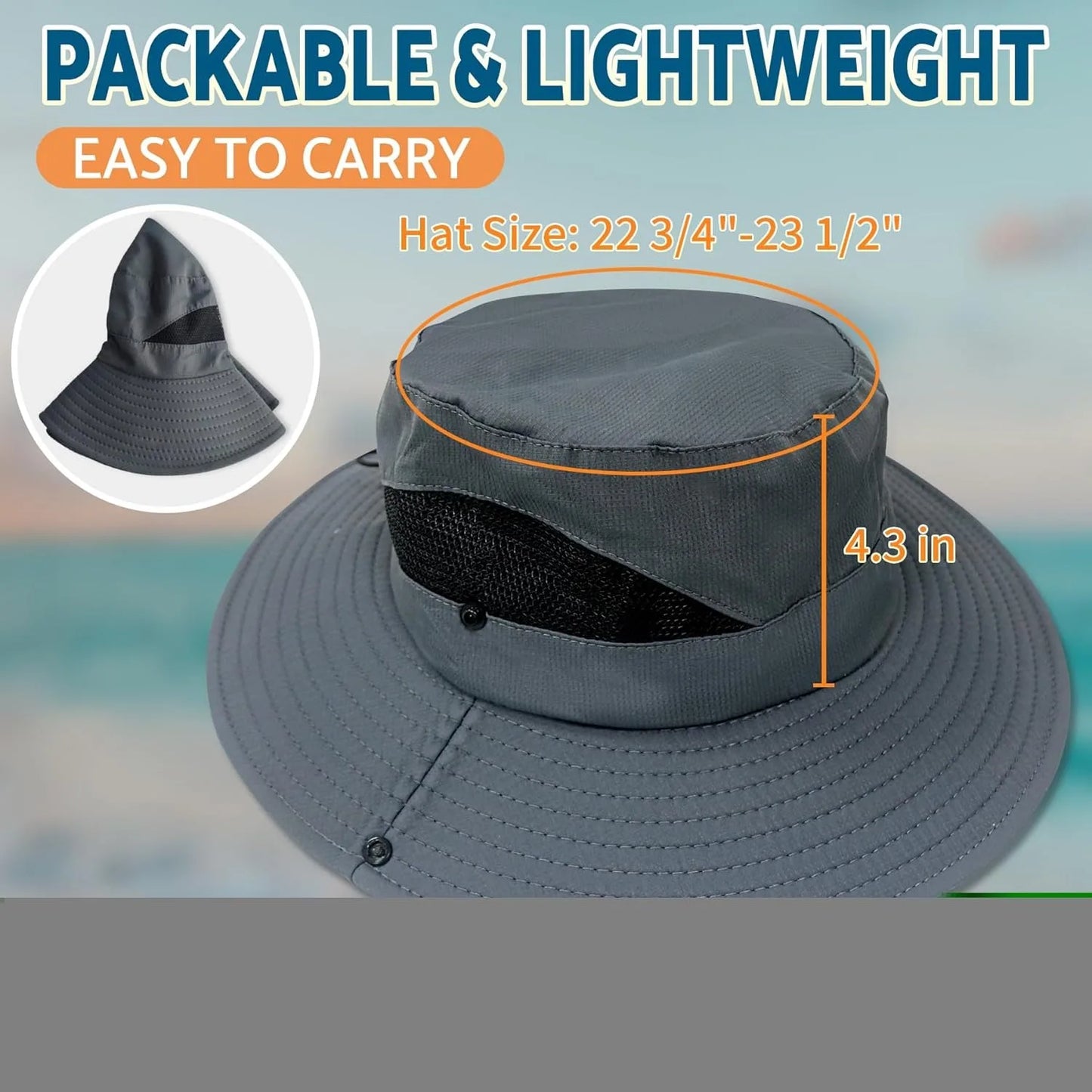 Sun Bucket Hats for Men Women