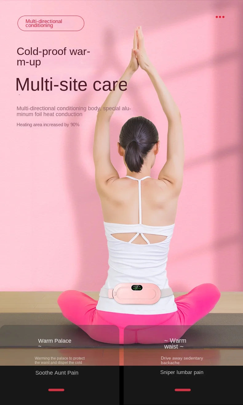 Massage Belt, Girl's Warm Palace Belt, Warm Belly Warmer, Palace Warmer, Warm Abdominal Physiotherapy Instrument, Waist Menstruation Massager