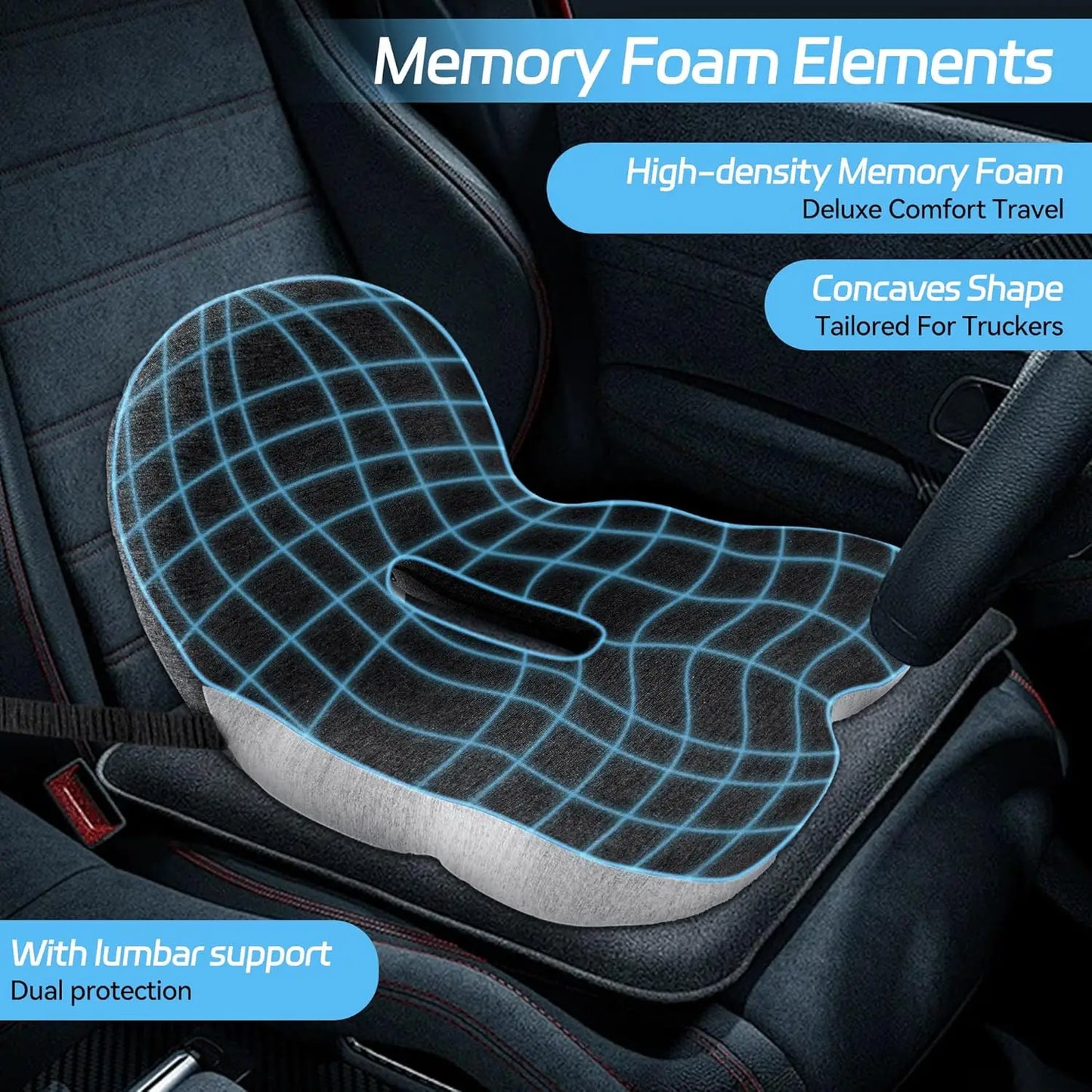 Trucker seat Cushions for Long Sitting