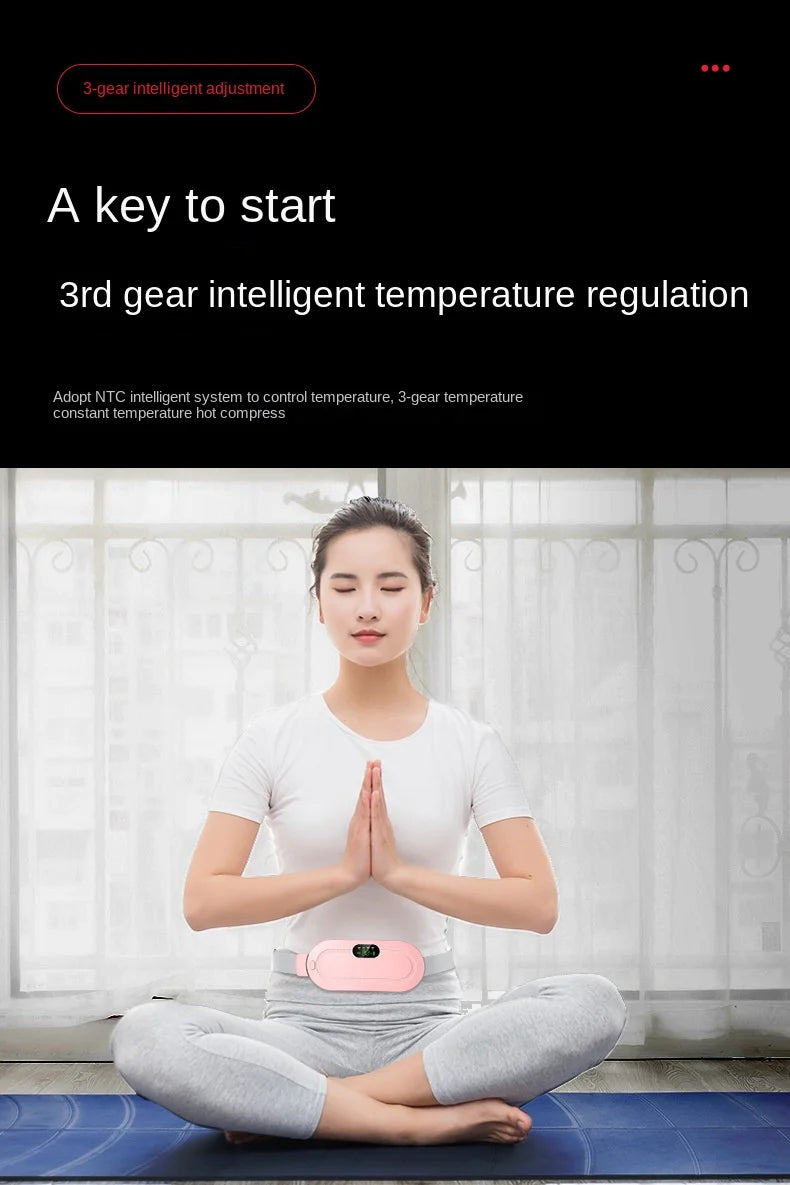 Massage Belt, Girl's Warm Palace Belt, Warm Belly Warmer, Palace Warmer, Warm Abdominal Physiotherapy Instrument, Waist Menstruation Massager