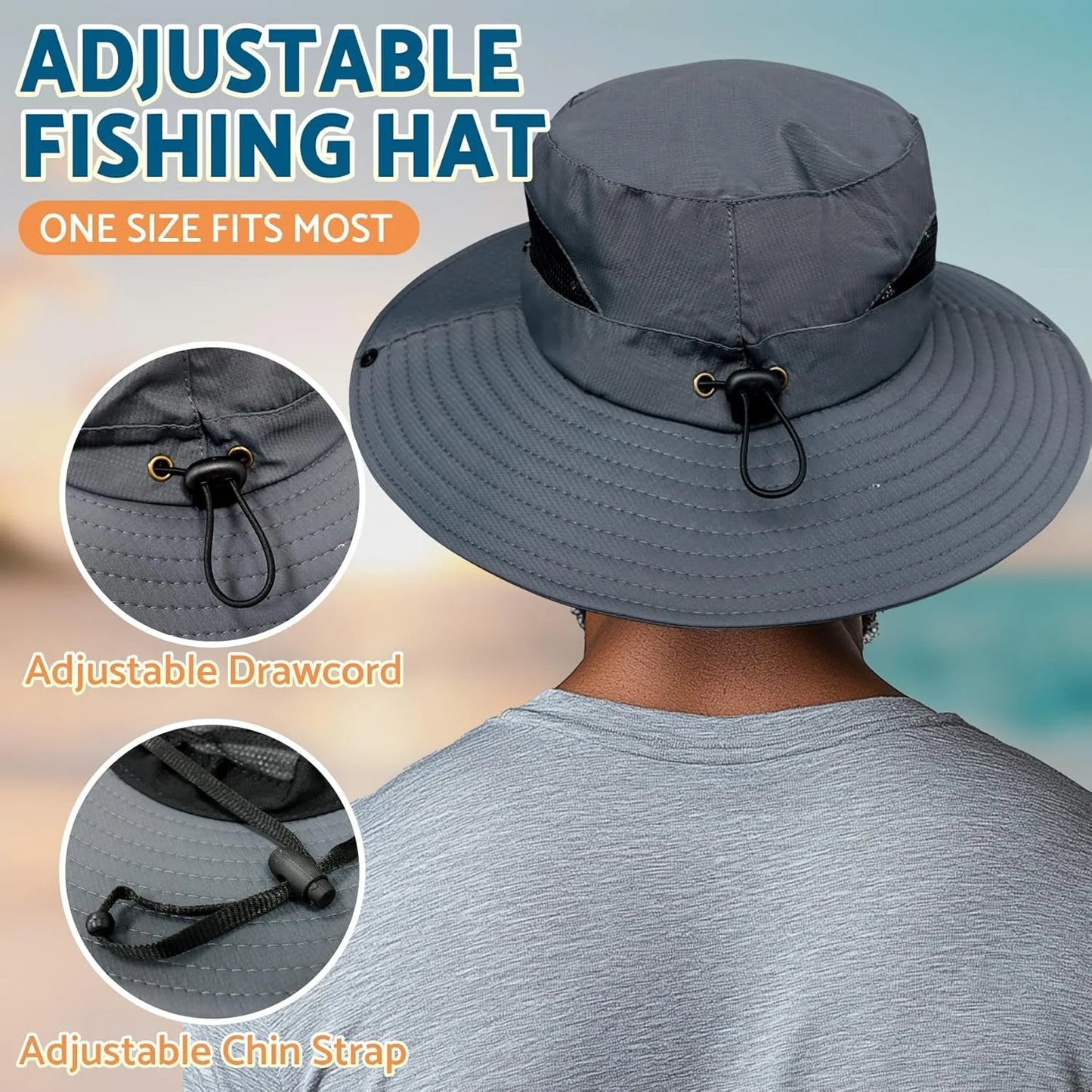 Sun Bucket Hats for Men Women