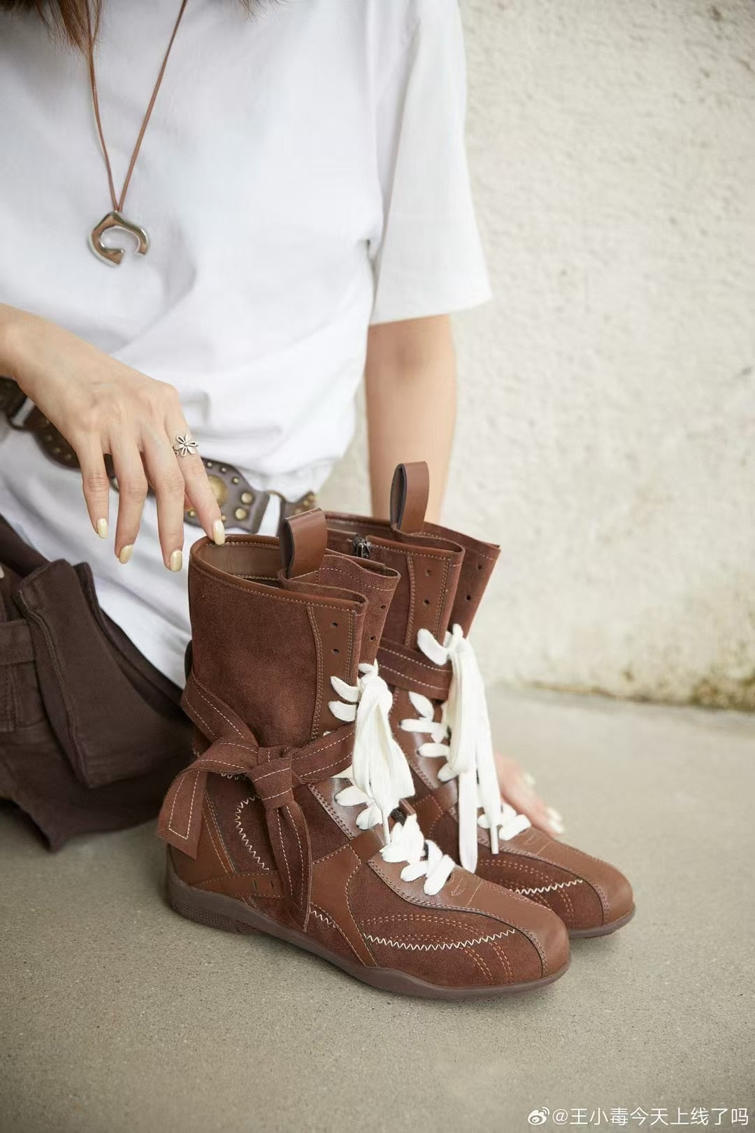 Boho-Chic Suede High-Top Boots – Bold & Stylish for Fall/Winter